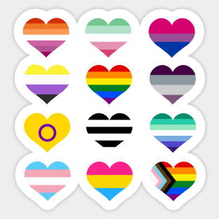 Pride Hearts Sticker